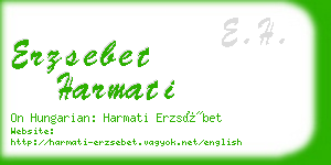 erzsebet harmati business card